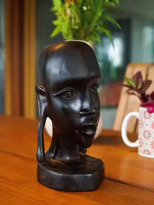 Masai Face Sculpture 3