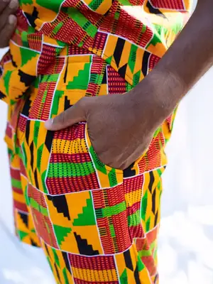 Ashanti Orange Shorts 5