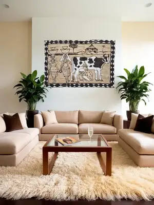 Bogolan Wall Hanging: The Nurturers