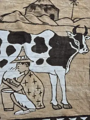 Bogolan Wall Hanging: The Nurturers 5