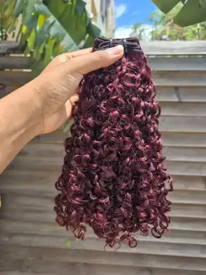 Big Kinky Burgundy Weave