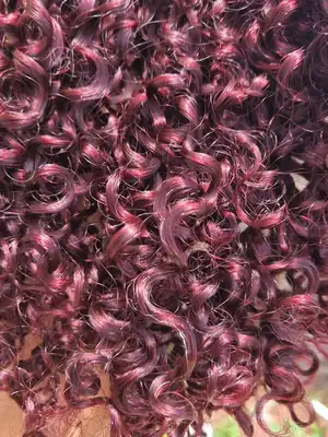 Big Kinky Burgundy Weave