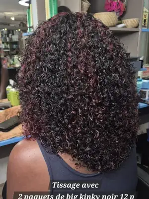Big Kinky Burgundy Weave 3
