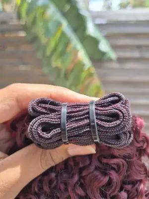 Big Kinky Burgundy Weave 4