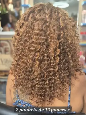 Colored Peruvian deep curl weave