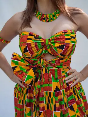 Ashanti Orange Bandeau Top 11