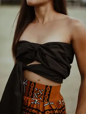 Top bandeau noir