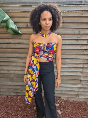 Senia Patterned Bandeau Top 4