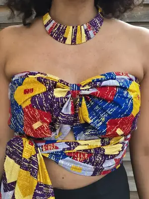 Senia Patterned Bandeau Top 6