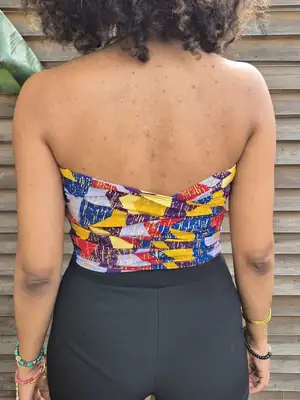 Senia Patterned Bandeau Top 7