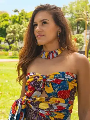 Senia Patterned Bandeau Top 8