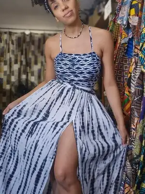 Indigo Backless Top 3