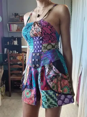 Backless Patchwork Top 7