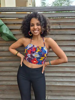 Senia Backless Top with Pattern 6