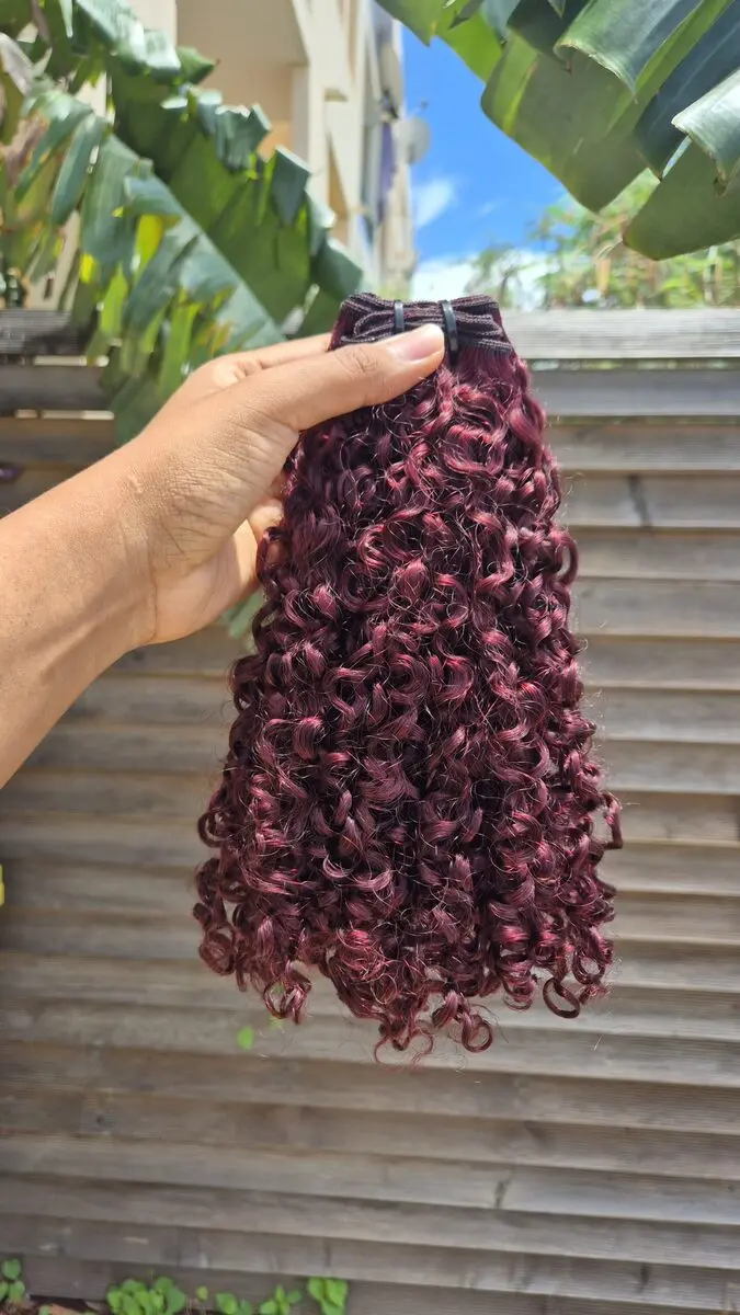 Big Kinky Burgundy Weave
