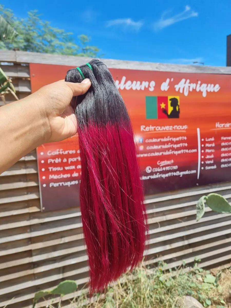 Brazilian Straight Weave - Red