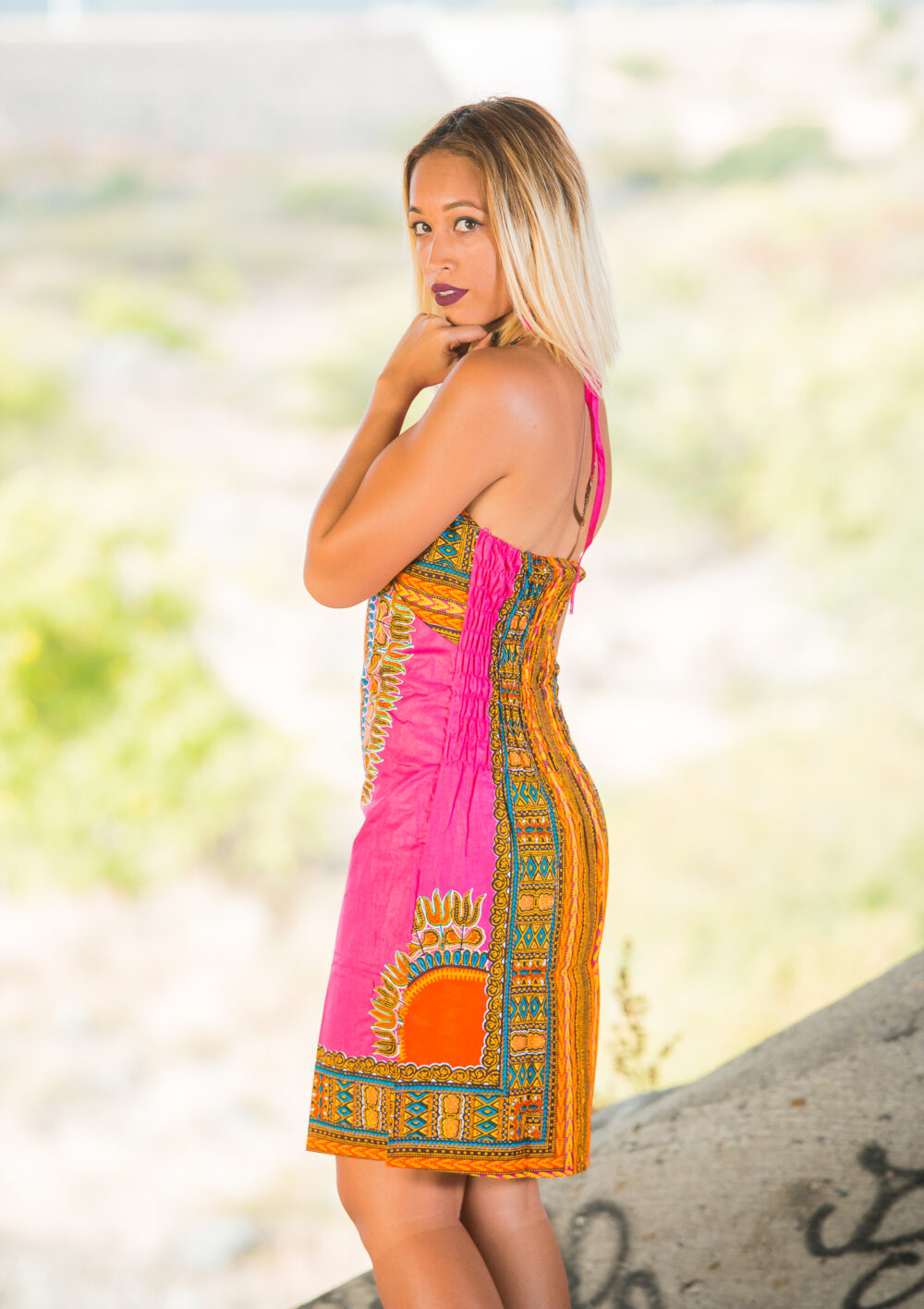 Robe Dashiki décolletée (3 coloris) – Image 9