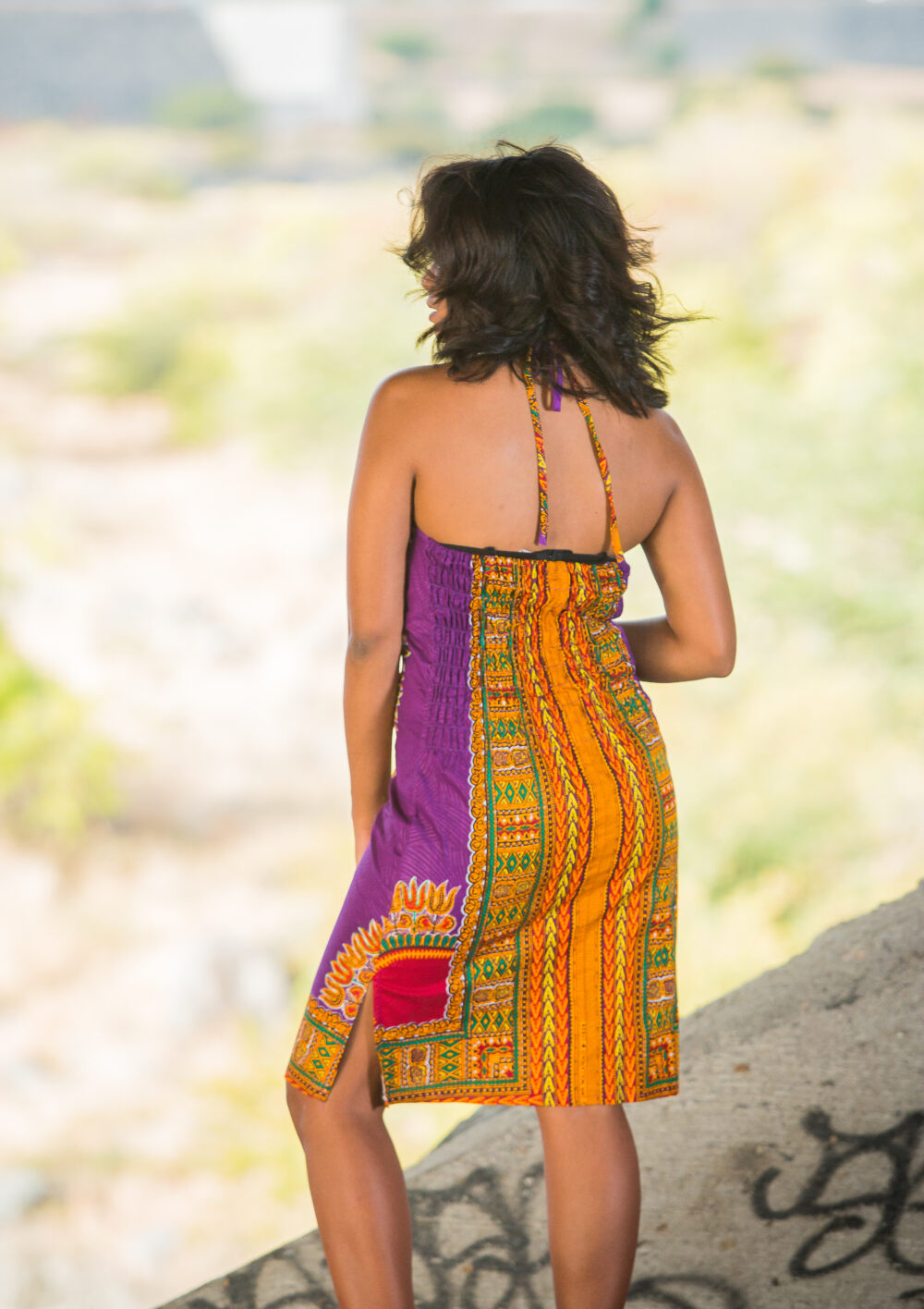 Robe Dashiki décolletée (3 coloris) – Image 5