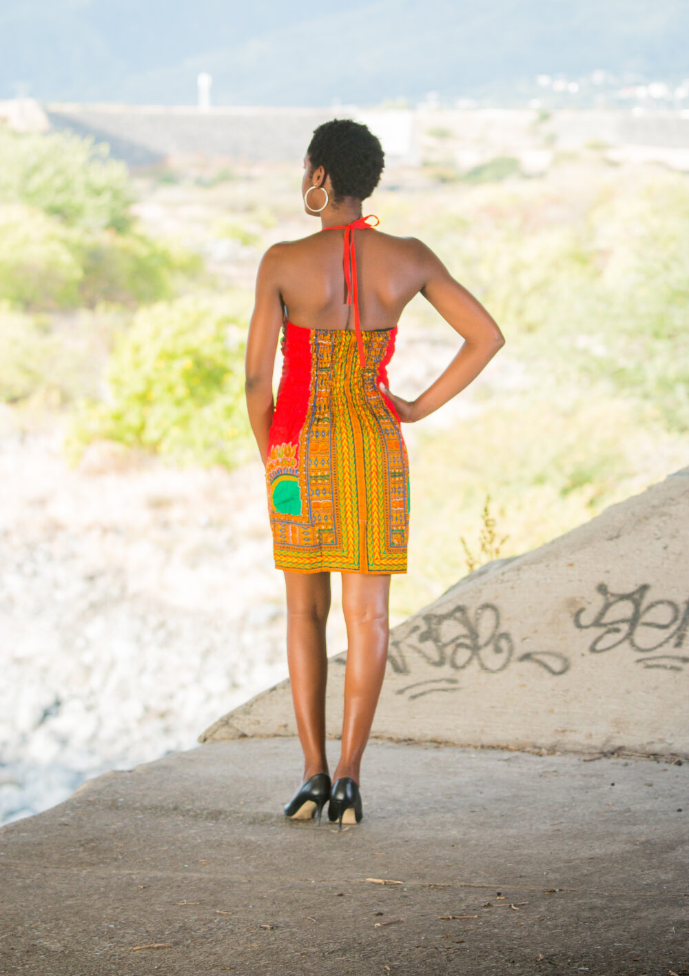 Robe Dashiki décolletée (3 coloris) – Image 3