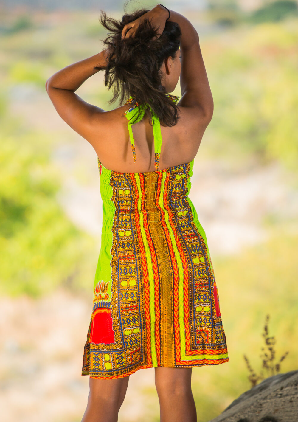 Robe Dashiki Croisée (2 coloris) – Image 3
