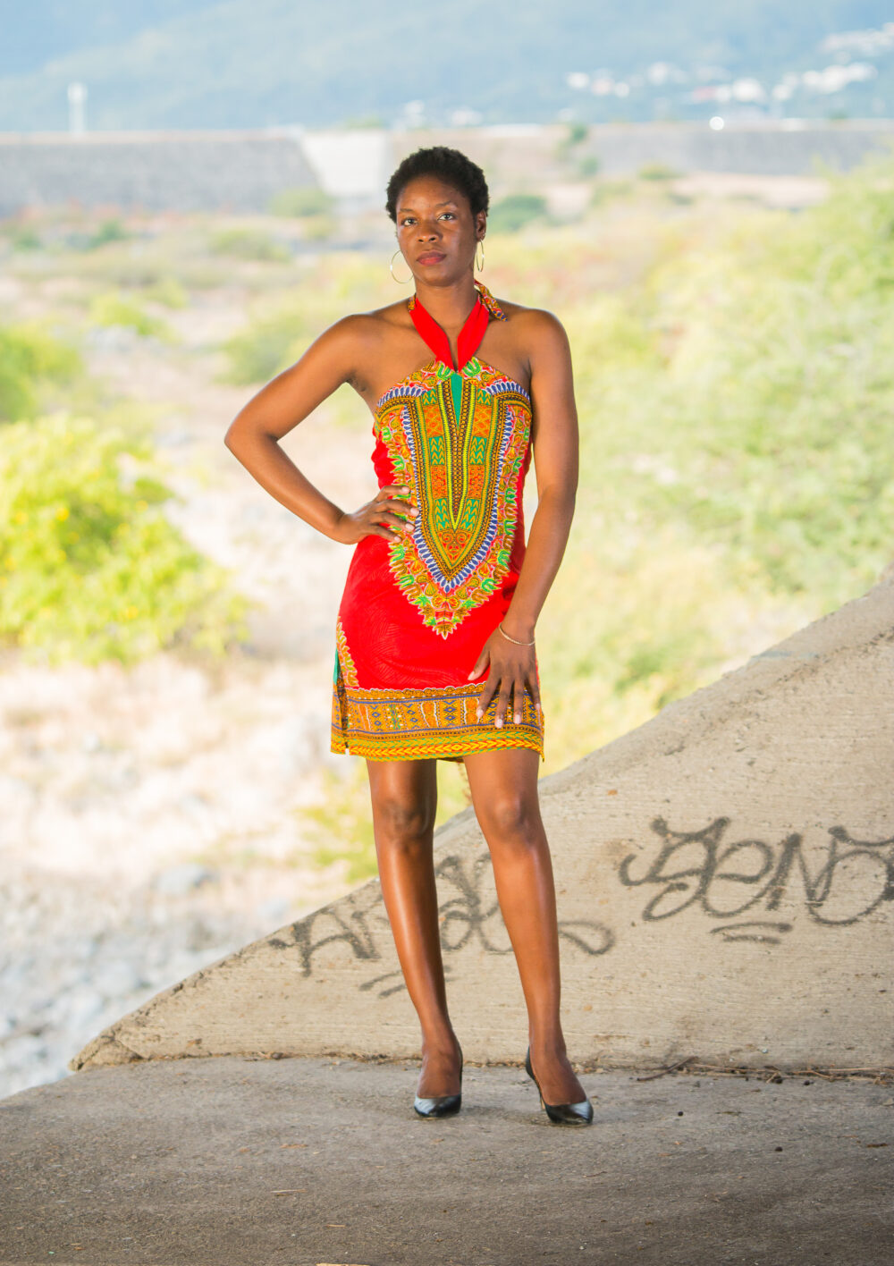 Robe Dashiki Croisée (4 coloris) – Image 10