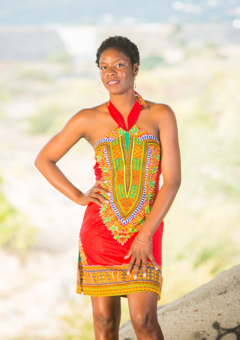 Robe Dashiki Croisée (4 coloris) – Image 11