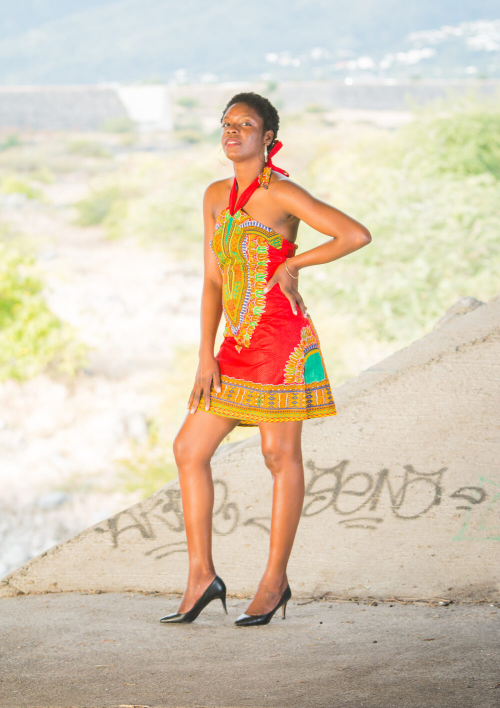 Robe Dashiki Croisée (4 coloris) – Image 12
