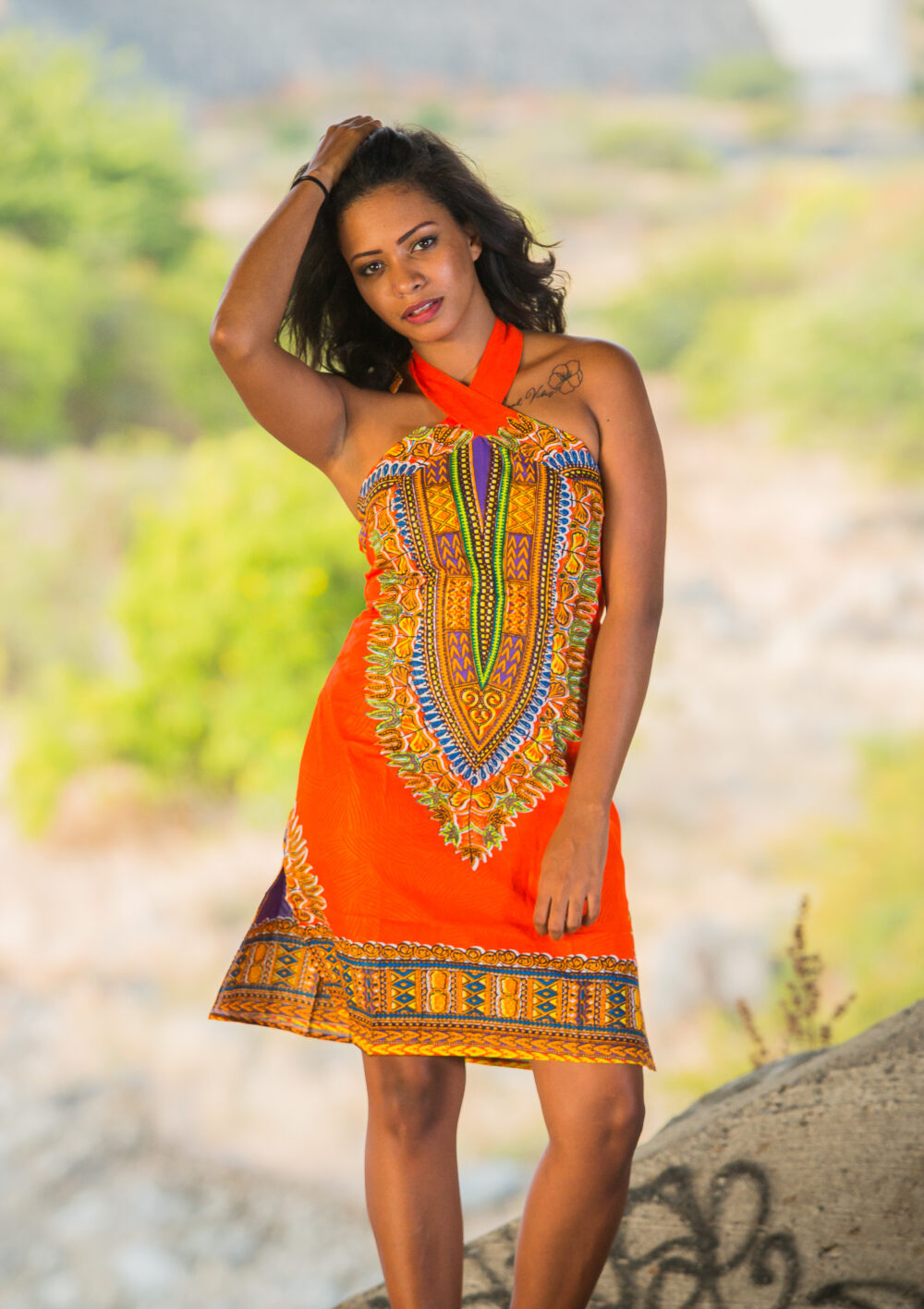 Robe Dashiki Croisée (4 coloris) – Image 7
