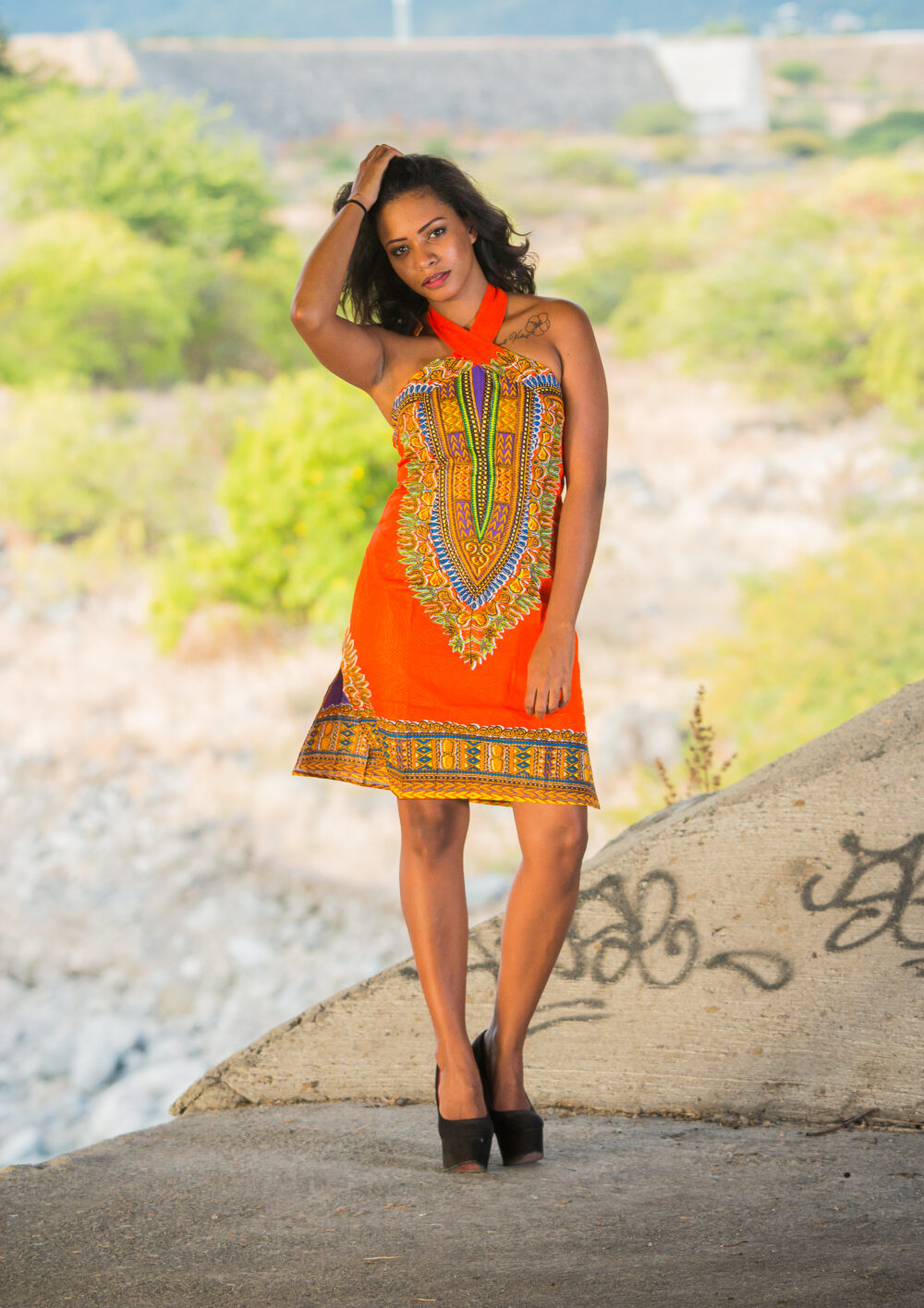 Robe Dashiki Croisée (4 coloris) – Image 8