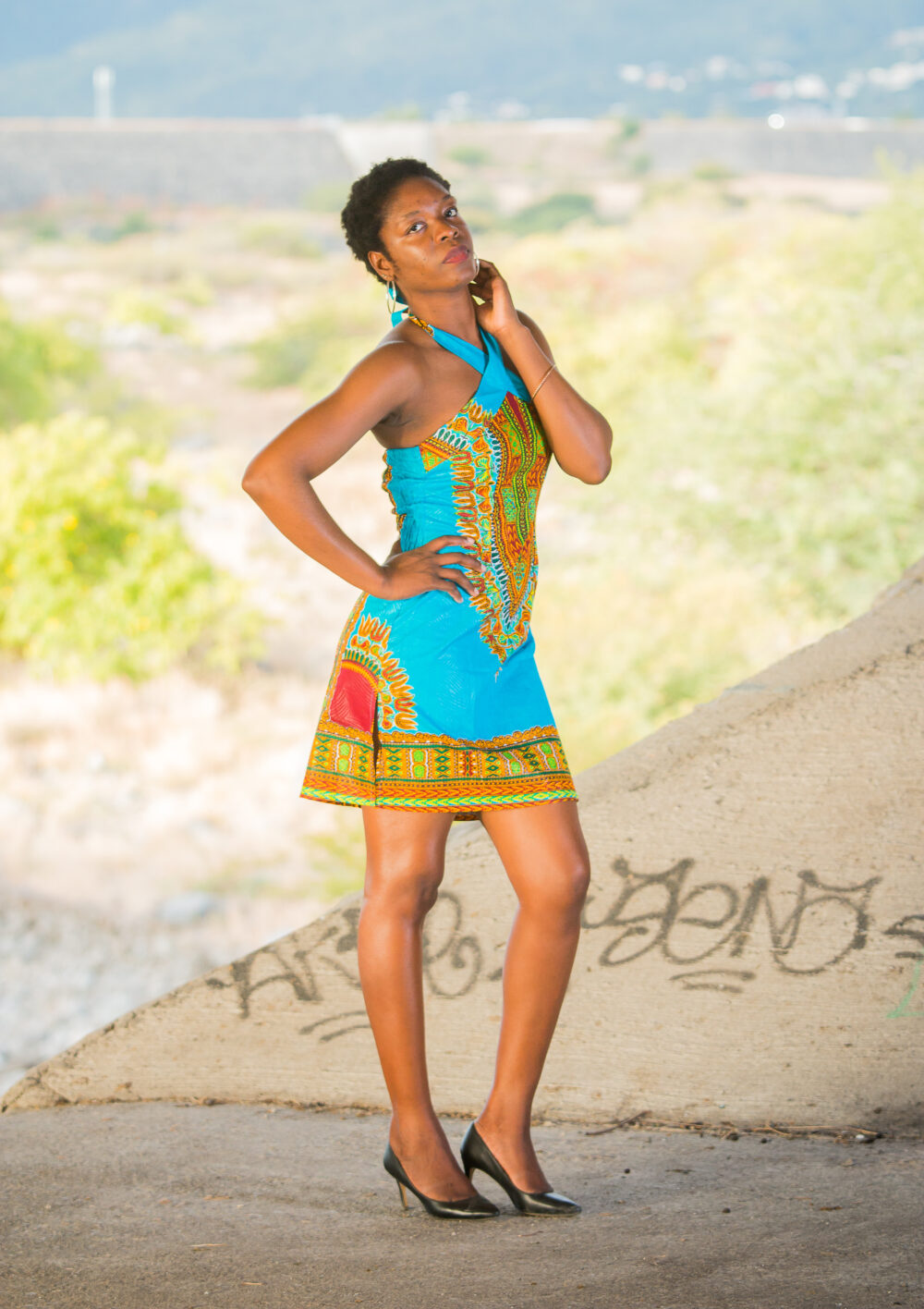 Robe Dashiki Croisée (2 coloris) – Image 4