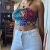 Top dos nu Patchwork