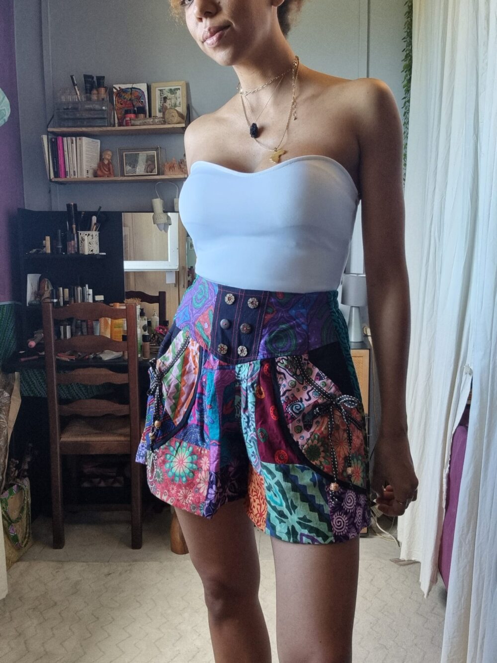 Patchwork shorts
