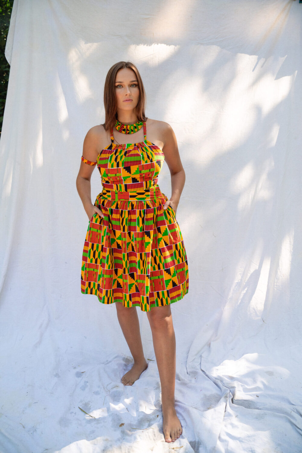 Jupe midi Ashanti Orange – Image 5