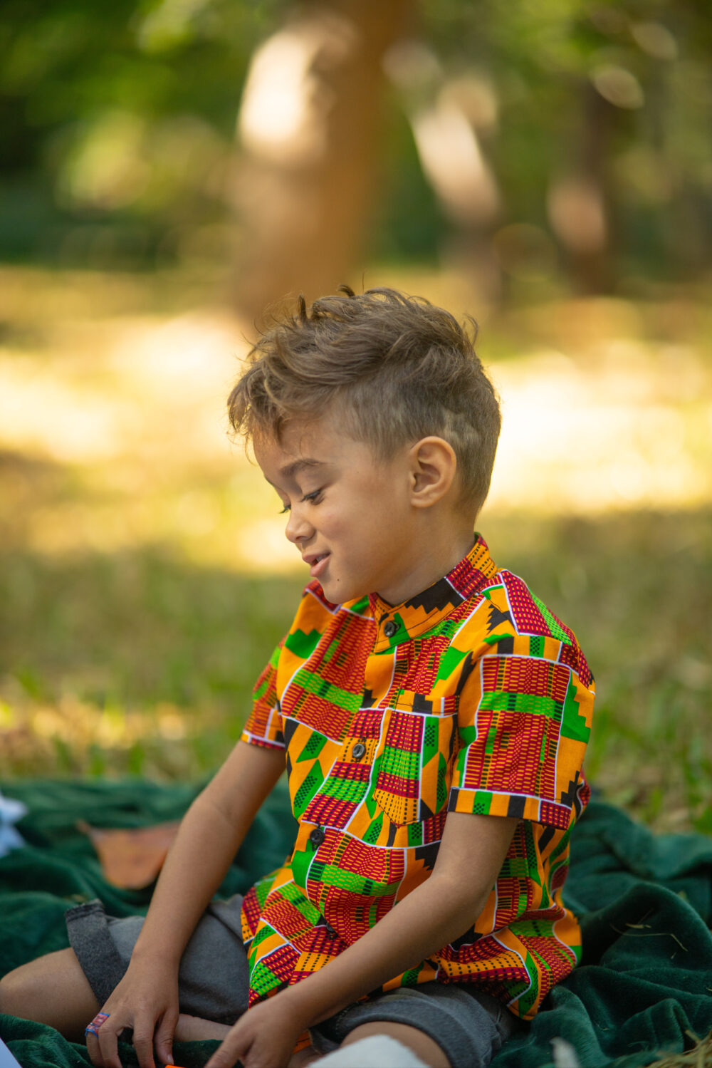 Chemise enfant Ashanti Orange – Image 5