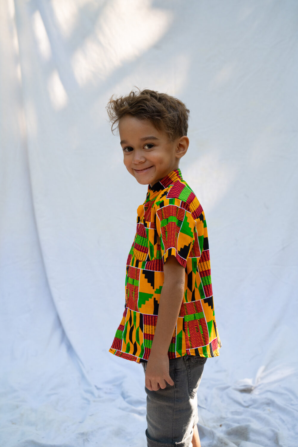 Chemise enfant Ashanti Orange – Image 2