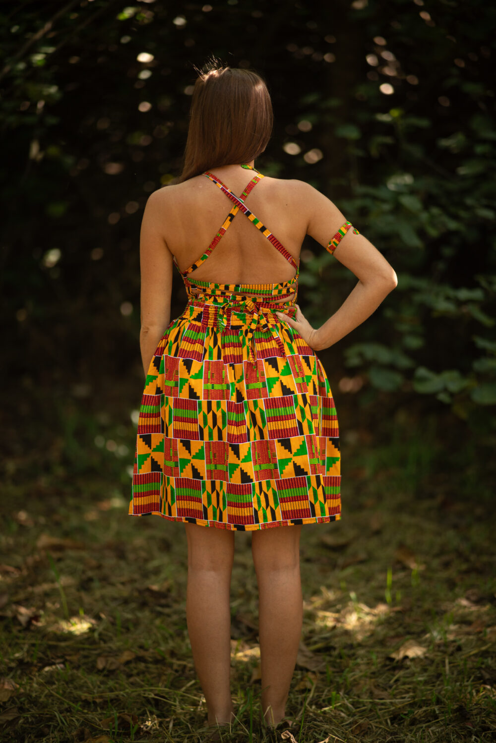 Jupe midi Ashanti Orange – Image 3