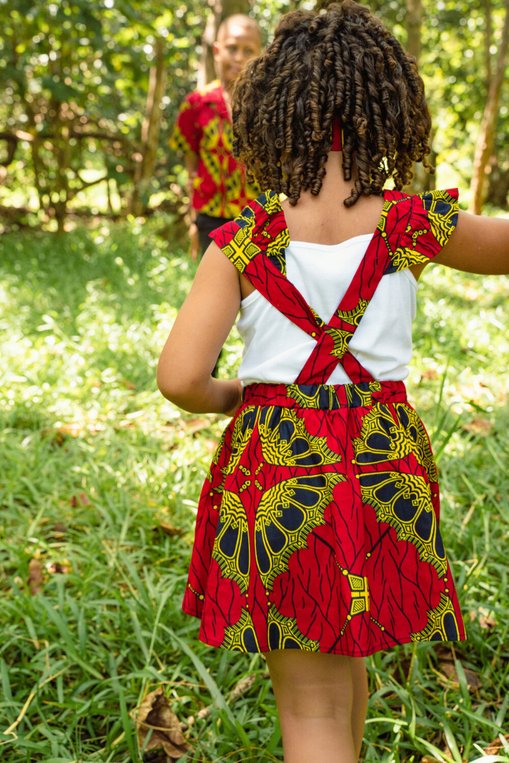 Jupe enfant à bretelles Asmara – Image 2