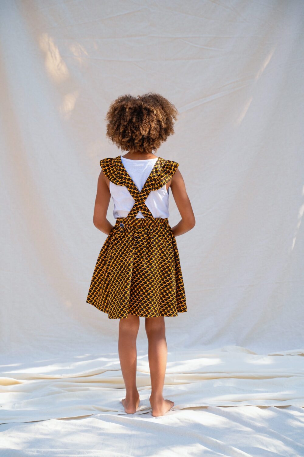 Jupe Enfant à bretelles Flamme – Image 3