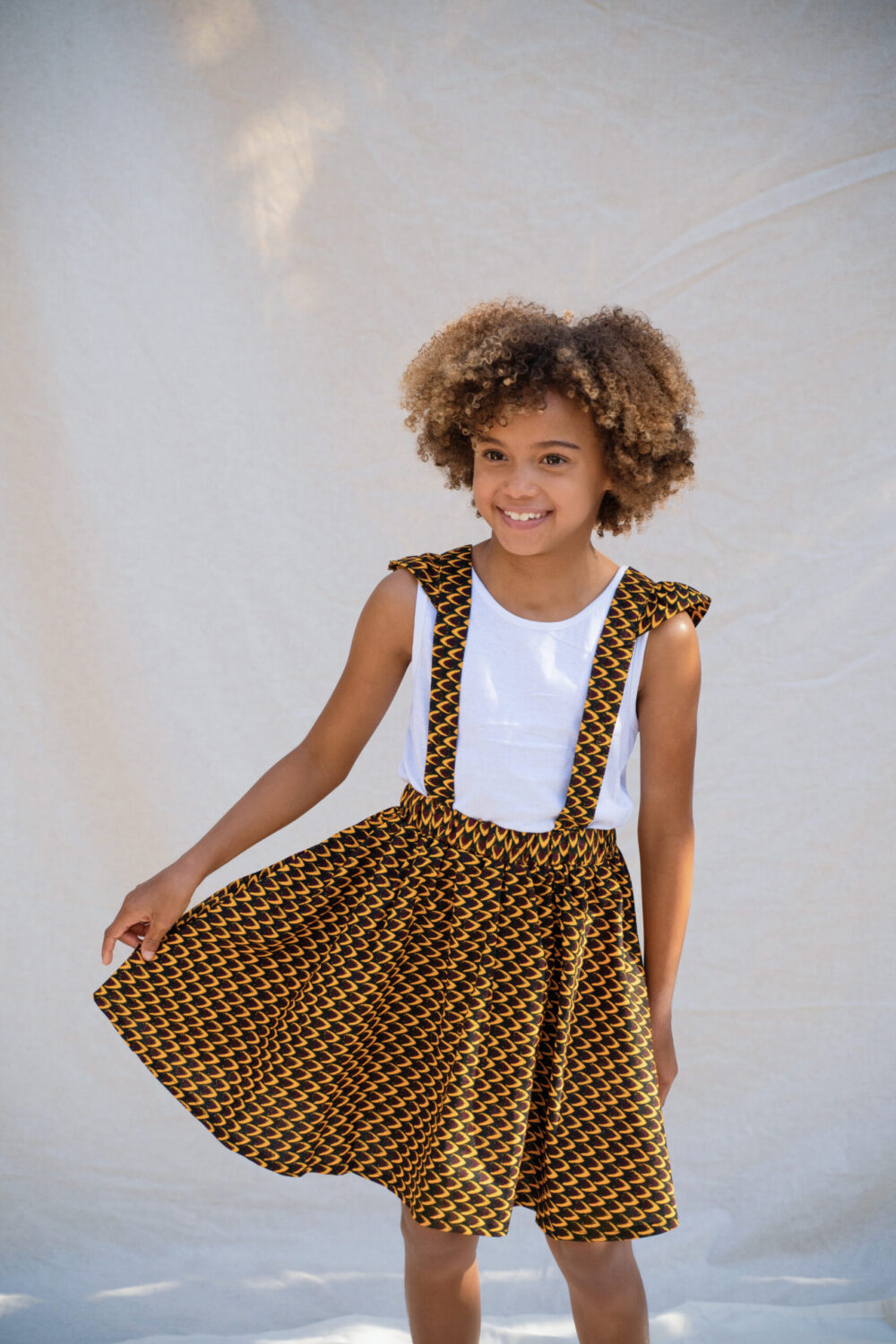 Flame straps child skirt
