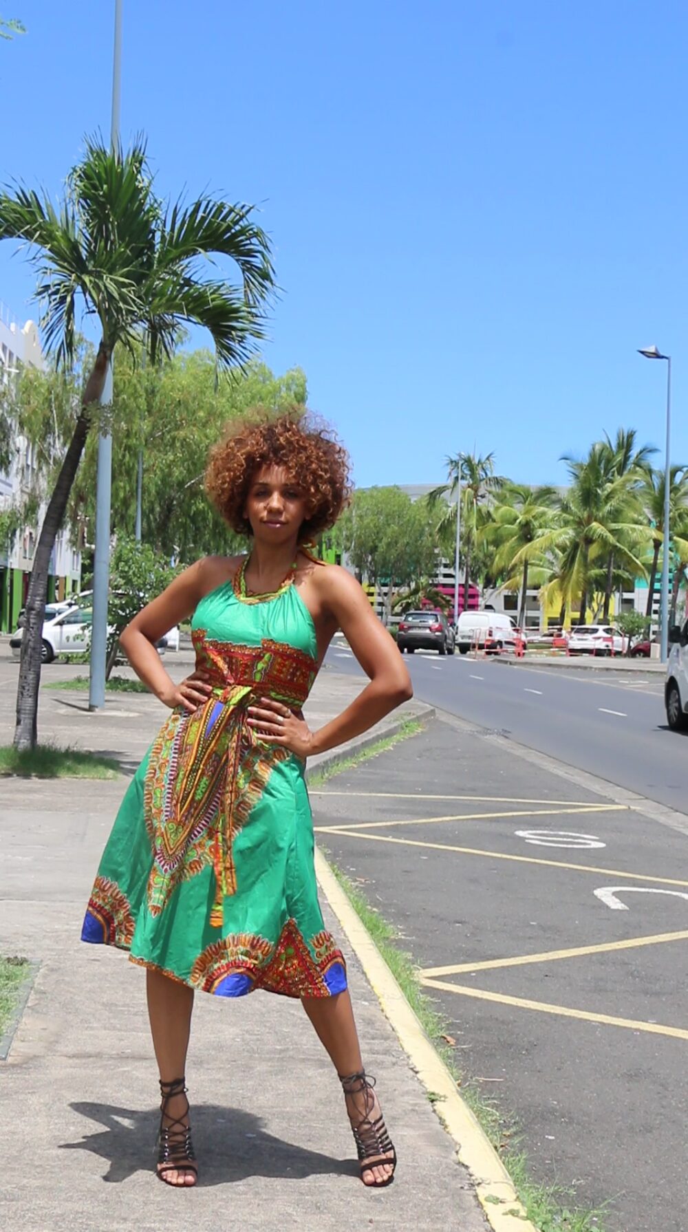 Halter Dashiki dress