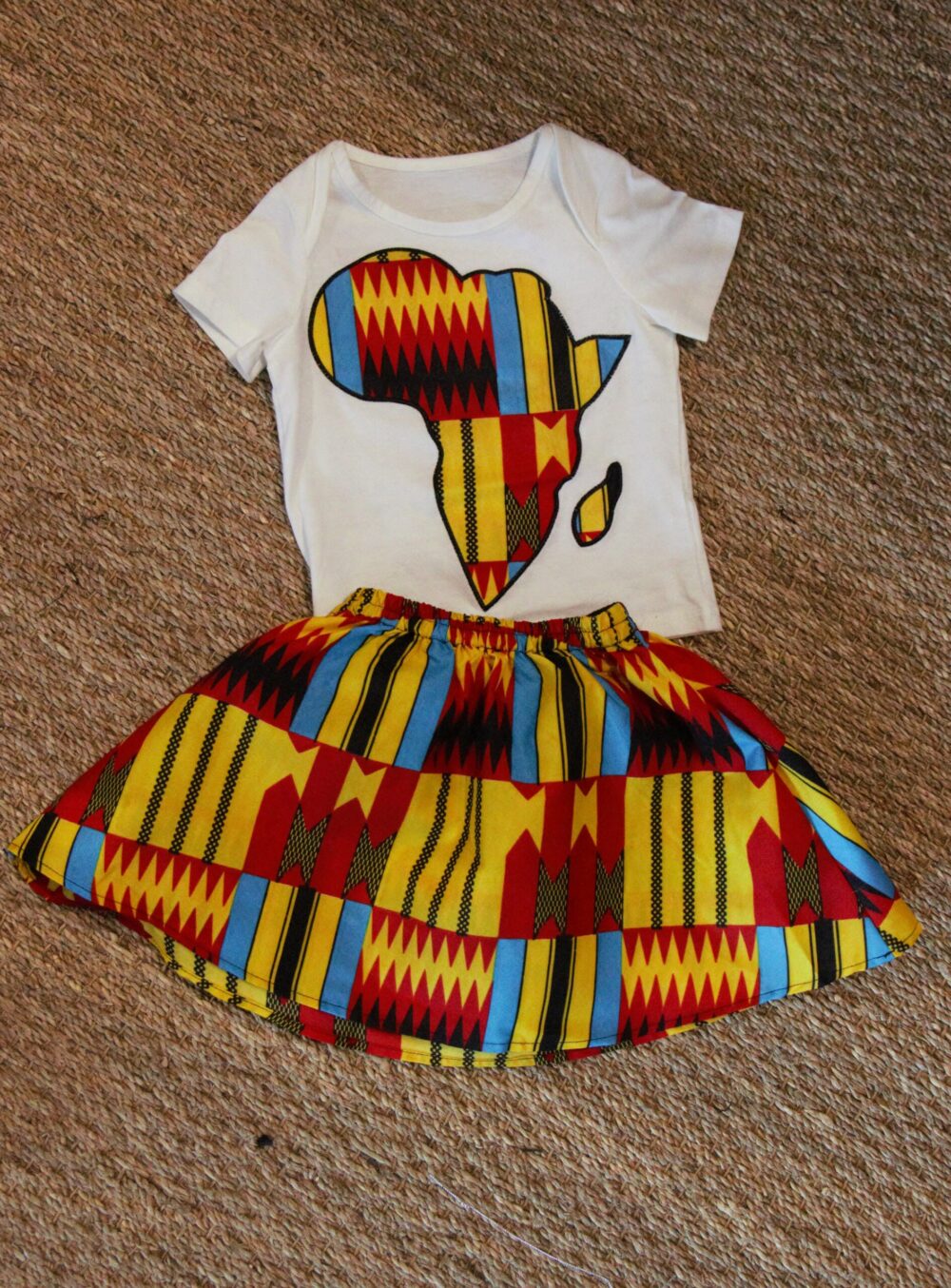 Ensemble fille jaune Afrique – Image 4