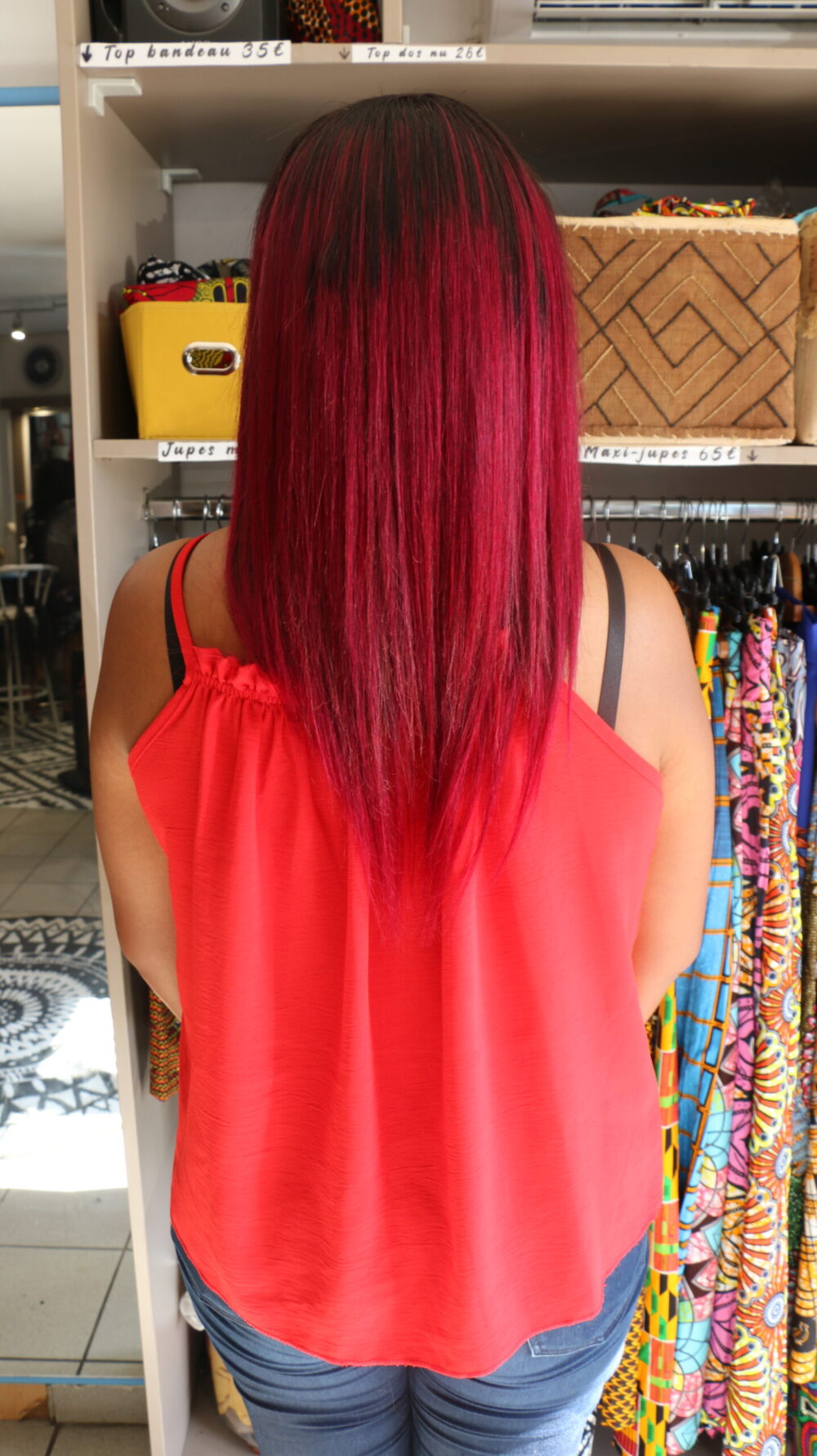 Tissage Lisse brésilien Rouge – Image 2