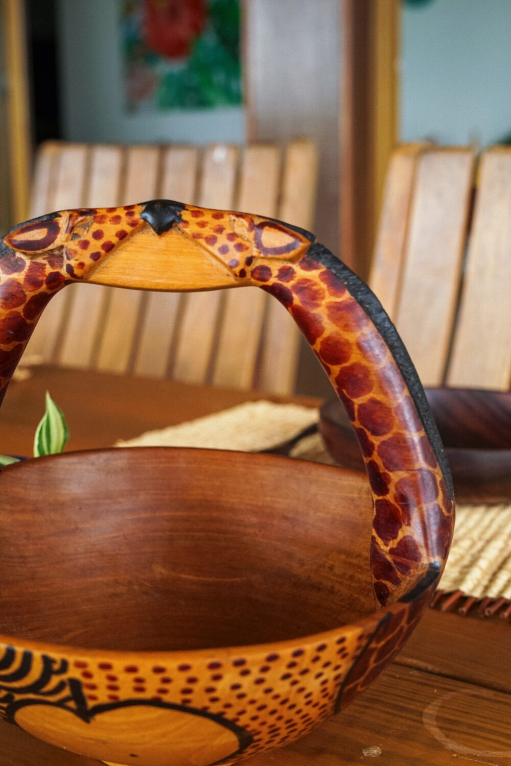 Double giraffe bowl - Image 3