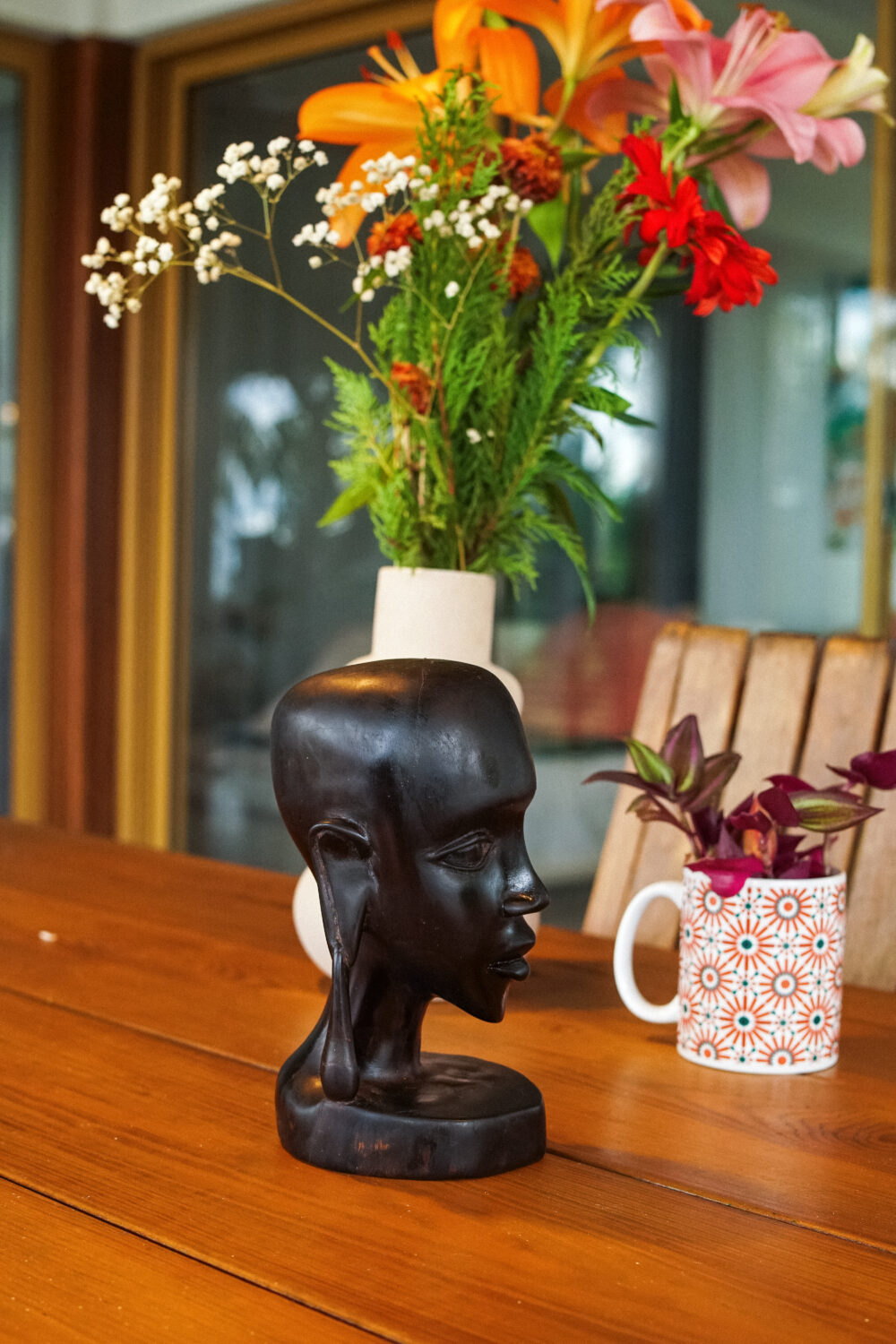 Massai face sculpture - Image 3