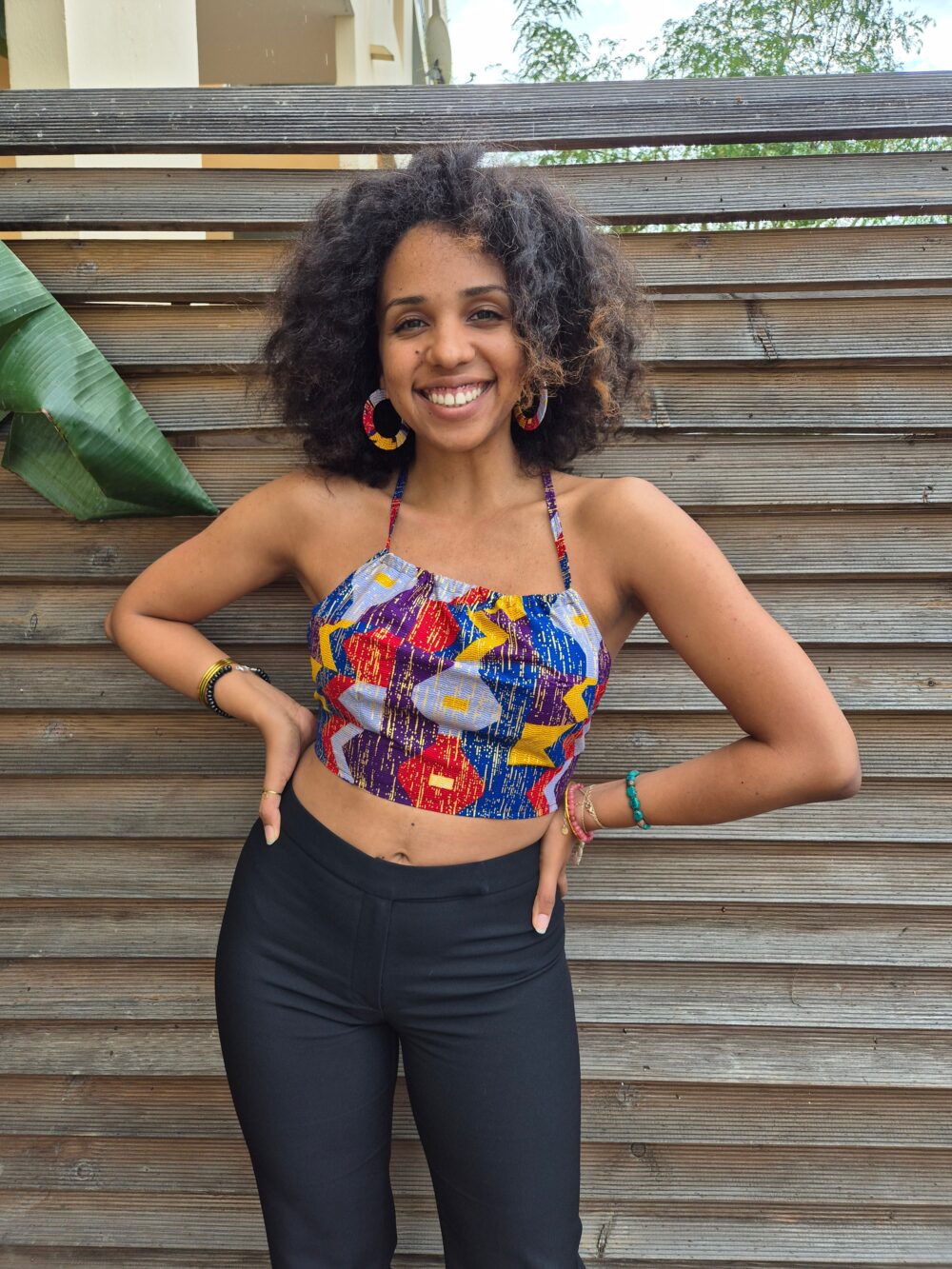 Senia patterned backless top - Image 6