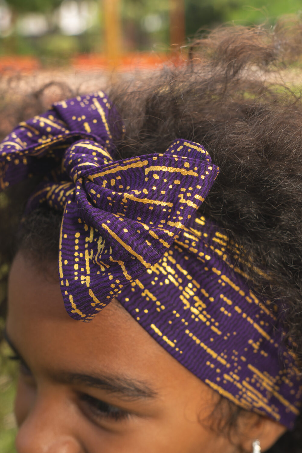Bandeau à cheveux Senia mauve – Image 4
