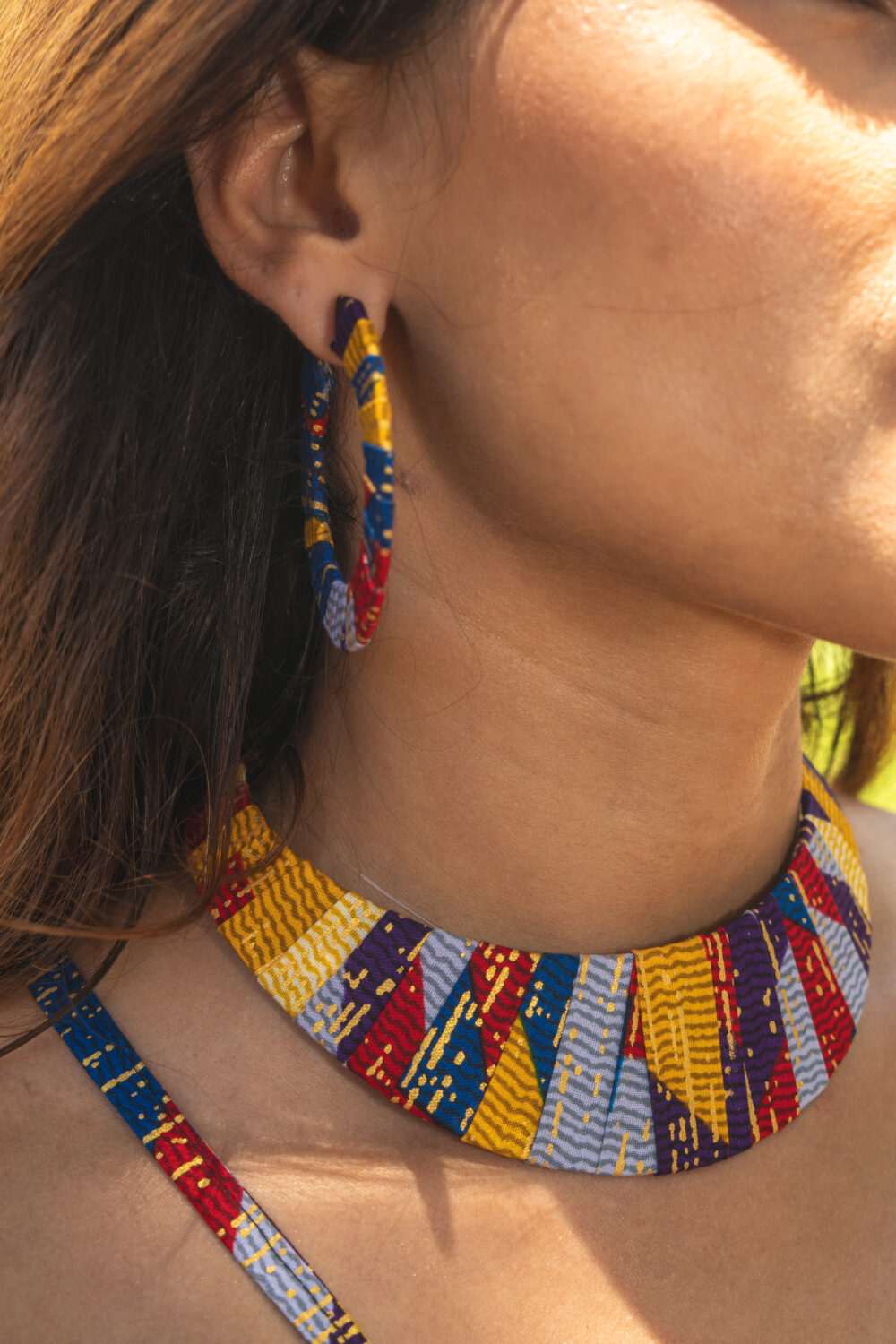 Senia patterned necklace