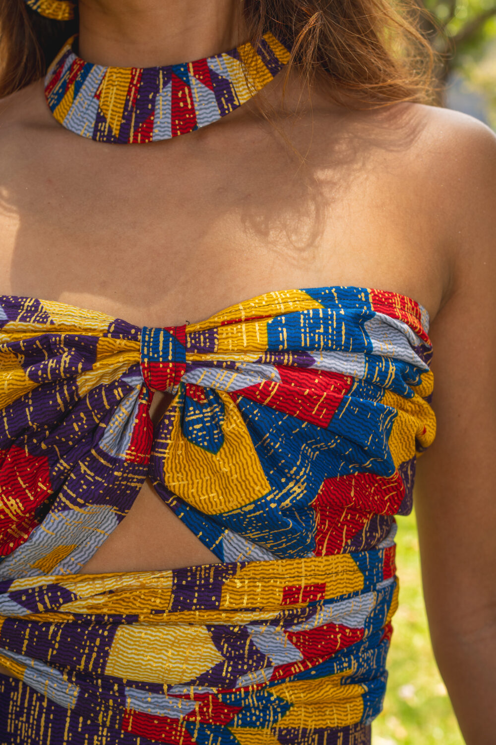 Senia patterned bandeau top - Image 3