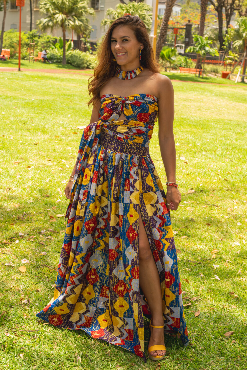 Senia patterned bandeau top - Image 2