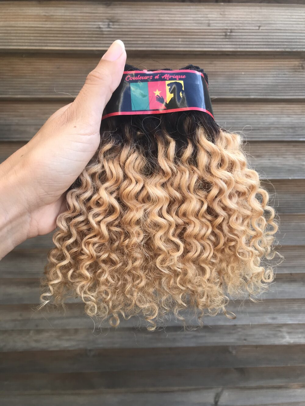 Colored Brazilian Deep Curl weave bundle